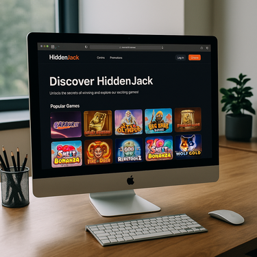 HiddenJack Casino Desktop Interface - Platform Design