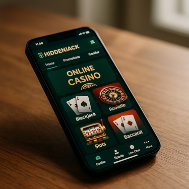 HiddenJack Casino Mobile Interface - Responsive Design